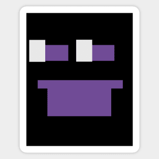 Purple Guy Smile Sticker